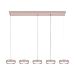 Freelight Dimbare én in hoogte verstelbare 5-lichts hanglamp Alieno met geïntegreerde LED