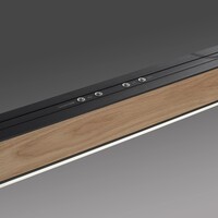 Neuhaus Pure In hoogte/lengte verstelbare en dimbare hanglamp Pure Moto-Rise met geïntegreerde LED