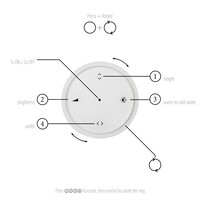 Neuhaus Pure In hoogte/lengte verstelbare en dimbare hanglamp Pure Moto-Rise met geïntegreerde LED