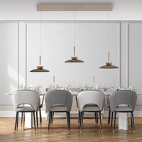 Neuhaus Pure In hoogte verstelbare en dimbare 3-lichts hanglamp Pure Moon met geïntegreerde LED