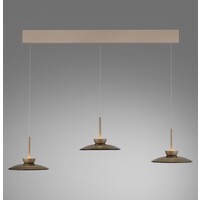 Neuhaus Pure In hoogte verstelbare en dimbare 3-lichts hanglamp Pure Moon met geïntegreerde LED