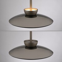 Neuhaus Pure In hoogte verstelbare en dimbare 3-lichts hanglamp Pure Moon met geïntegreerde LED