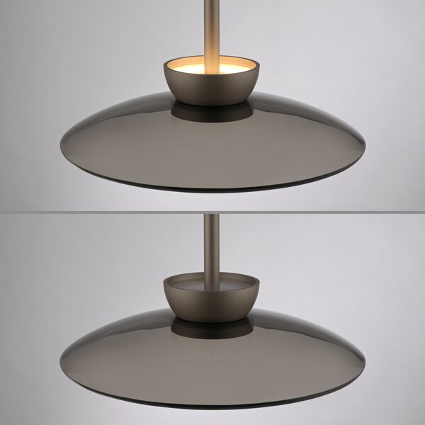 Neuhaus Pure In hoogte verstelbare en dimbare 3-lichts hanglamp Pure Moon met geïntegreerde LED