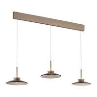 Neuhaus Pure In hoogte verstelbare en dimbare 3-lichts hanglamp Pure Moon met geïntegreerde LED