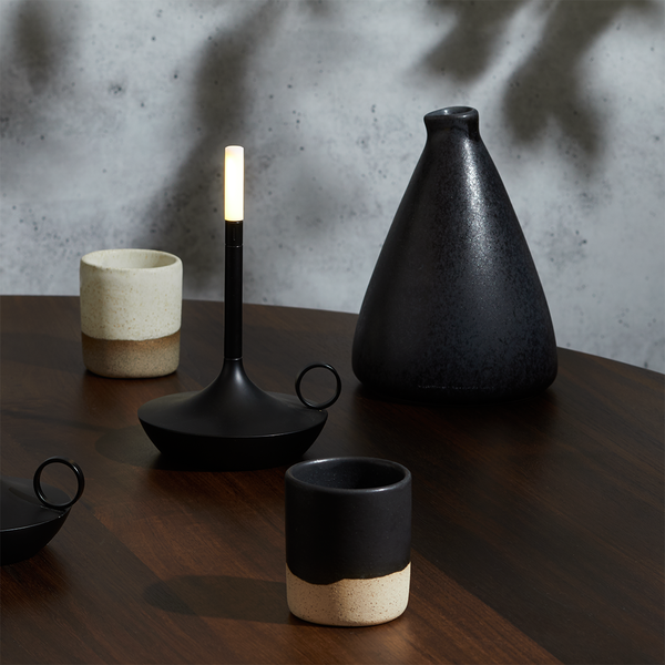 Wick by Graypants 3-staps dimbare, draagbare en oplaadbare tafellamp Wick S