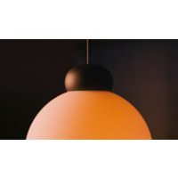 Grau 'Sunset' dimbare 1-lichts hanglamp Sun met geïntegreerde LED