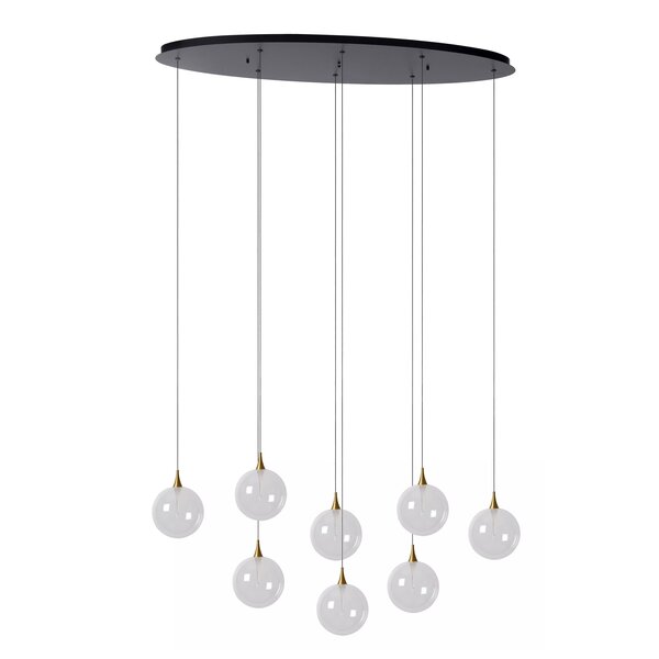 Lucide Dimbare 8-lichts hanglamp Gisela met geïntegreerde LED