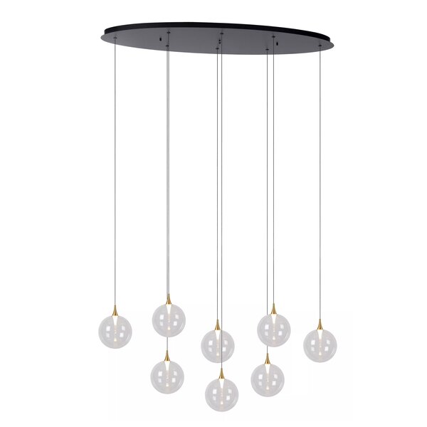 Lucide Dimbare 8-lichts hanglamp Gisela met geïntegreerde LED