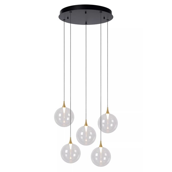 Lucide Dimbare 5-lichts hanglamp Gisela met geïntegreerde LED