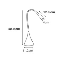 Lucide 3-staps dimbare bureaulamp Zozy met geïntegreerde LED