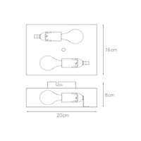 Lucide Wandlamp Ovalis