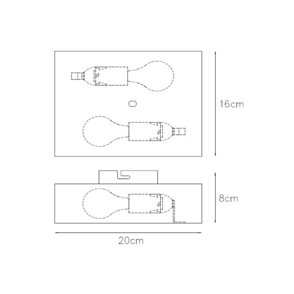 Lucide Wandlamp Ovalis