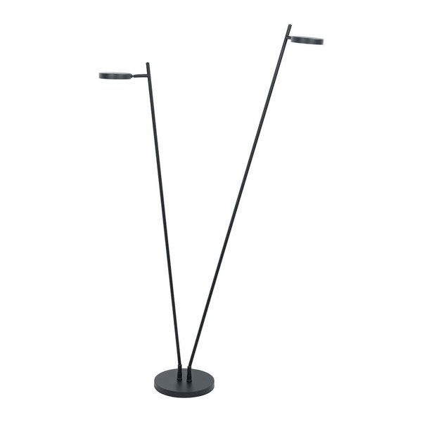 Highlight Dimbare 2-lichts vloerlamp Round Move met geïntegreerde LED