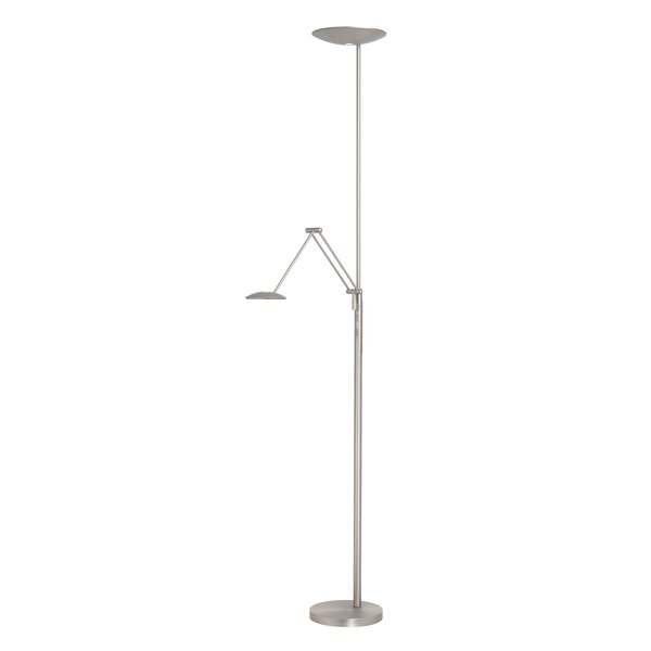 Highlight Dimbare uplight met leesarm New Roma met geïntegreerde LED