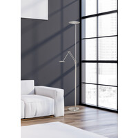 Highlight Dimbare uplight met leesarm New Roma met geïntegreerde LED