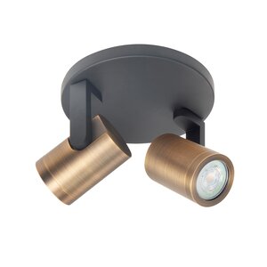 Highlight Kantelbare én draaibare ronde 2-lichts opbouwspot Halo