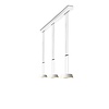 Oligo Dimbare 3-lichts hanglamp Glance met geïntegreerde LED