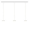 Oligo Dimbare 3-lichts hanglamp Decent met geïntegreerde LED
