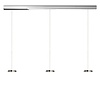 Oligo Dimbare 3-lichts hanglamp Decent met geïntegreerde LED