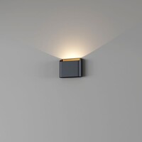 Artdelight Dimbare in- en outdoor wandlamp Diaz Small met geïntegreerde LED | IP65