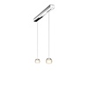 Oligo Dimbare 2-lichts hanglamp Balino met geïntegreerde LED