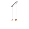 Oligo Dimbare 2-lichts hanglamp Balino met geïntegreerde LED