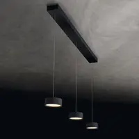 Holtkötter In hoogte verstelbare en 'Dim to Warm' dimbare 3-lichts hanglamp Favor met geïntegreerde LED