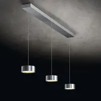 Holtkötter In hoogte verstelbare en 'Dim to Warm' dimbare 3-lichts hanglamp Favor met geïntegreerde LED