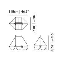 Moooi Dimbare hanglamp Drape Light met geïntegreerde LED