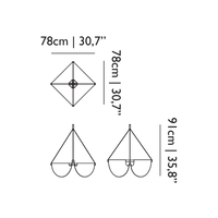 Moooi Dimbare hanglamp Drape Light met geïntegreerde LED