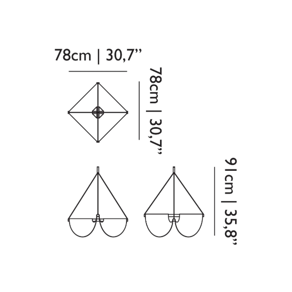 Moooi Dimbare hanglamp Drape Light met geïntegreerde LED