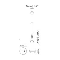 Moooi Dimbare hanglamp NomNom Light met geïntegreerde LED