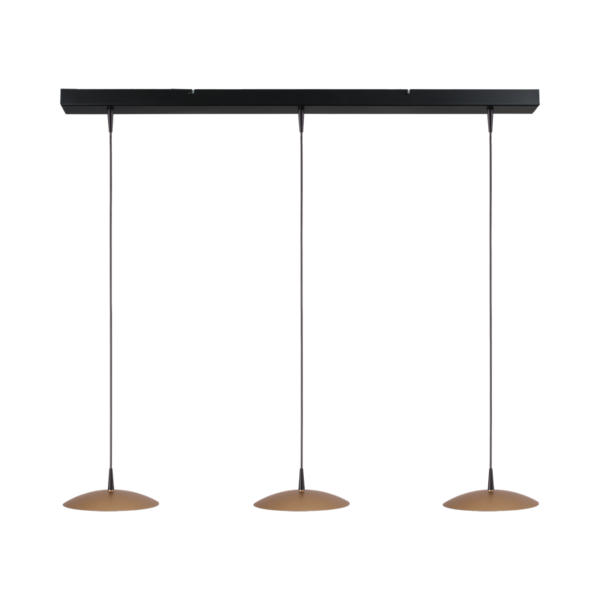 Masterlight 'Dim to Warm' dimbare 3-lichts hanglamp Scala met geïntegreerde LED
