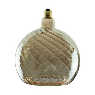 LED Floating Globe 200 twisted smokey-grey 