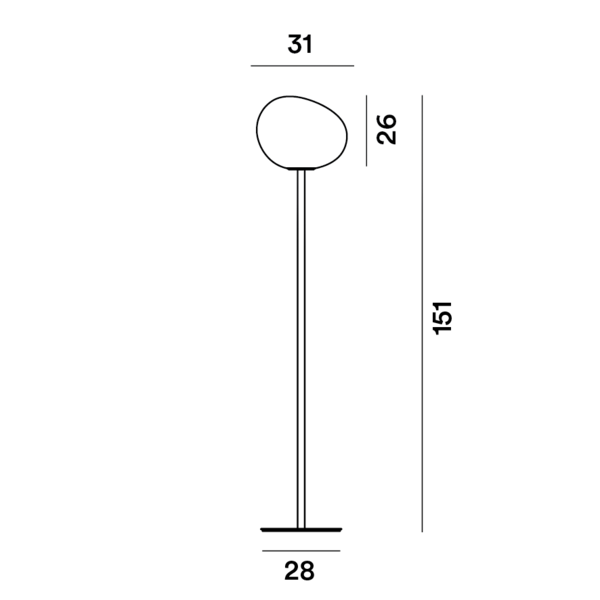 Foscarini Dimbare vloerlamp Gregg Medium