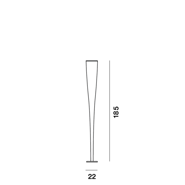 Foscarini Dimbare vloerlamp Mite