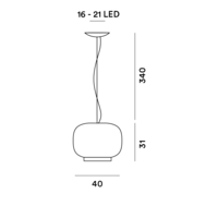 Hanglamp Chouchin 1 Foscarini Hanglamp Chouchin 1