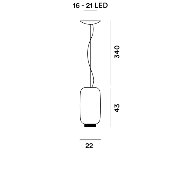 Foscarini Hanglamp Chouchin 2 Reverse