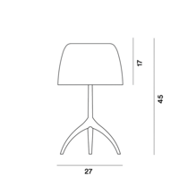 Foscarini Tafellamp Lumiere Large - warm wit