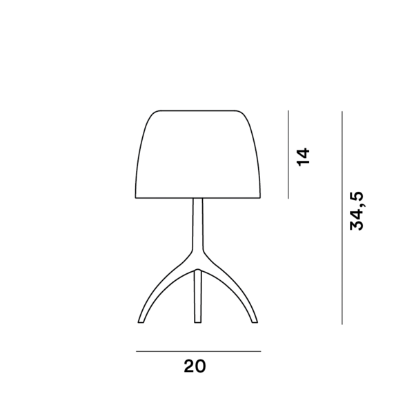 Foscarini Tafellamp Lumiere Small - wit