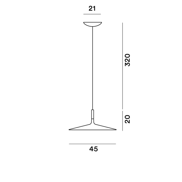 Foscarini Hanglamp Aplomb Large met geïntegreerde LED