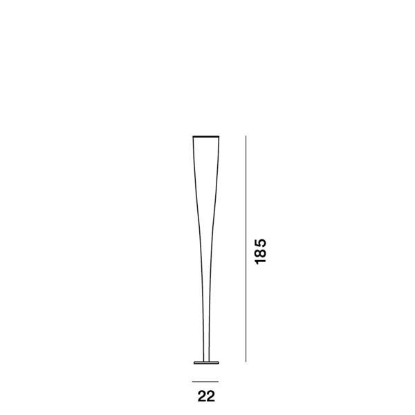 Foscarini Dimbare vloerlamp Mite met geïntegreerde LED