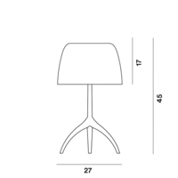 Foscarini Tafellamp Lumiere Large - kersenrood