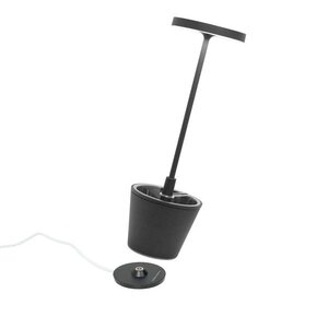 Zafferano Dimbare, draagbare en oplaadbare tafellamp Poldina Reverso met geïntegreerde LED