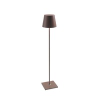 Zafferano Dimbare, draagbare en oplaadbare tafel- vloerlamp Poldina XXL met geïntegreerde LED