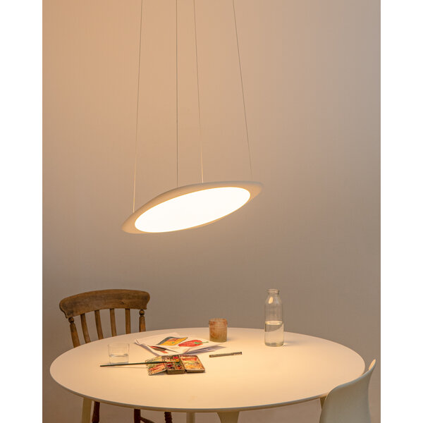 Grau In hoogte verstelbare én dimbare hanglamp Flying met geïntegreerde LED