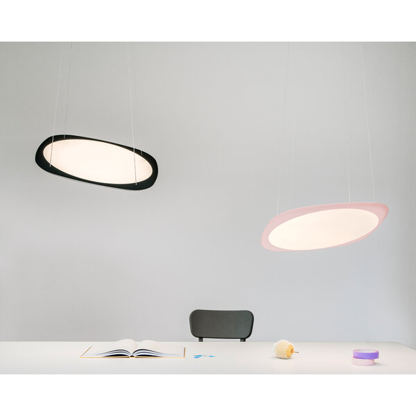 Grau In hoogte verstelbare én dimbare hanglamp Flying met geïntegreerde LED