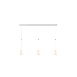Grau In hoogte verstelbare én dimbare 3-lichts hanglamp Oh China Trace met geïntegreerde LED