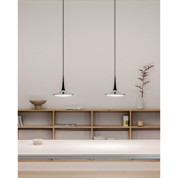 Grau 'Dim to Warm' dimbare 1-lichts hanglamp Falling Leaf met geïntegreerde LED