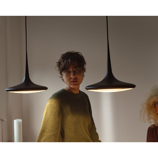 Grau 'Dim to Warm' dimbare 1-lichts hanglamp Falling Leaf met geïntegreerde LED